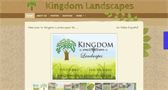 Desktop Screenshot of kingdomlandscapesnc.com